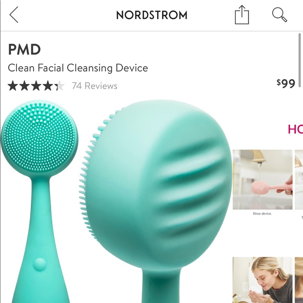 PMD Beauty Facial Cleansing Device (Teal)